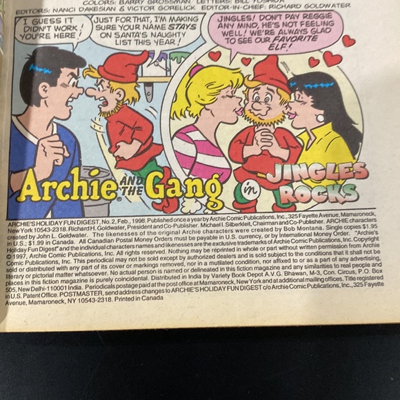 Archie Comics | Archie’s Holiday Fun #2 (1998) - Vintage Comic Digest Magazine - Picture 4 of 5
